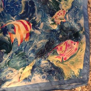 Vintage Hiroko Kapp Japanese silk scarf